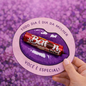 💋 Cartão – Dia da Mulher (Batom)💄💋