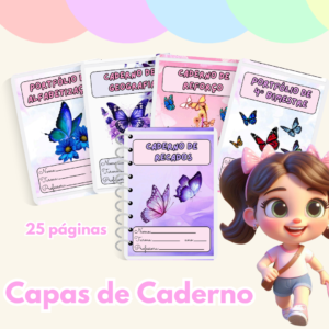 Capas Coloridas, divertidas e prontas para imprimir