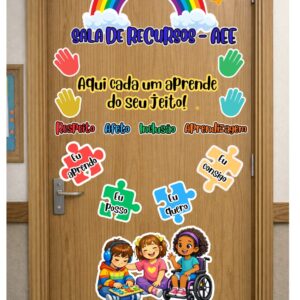 Painel de Porta Sala de Recursos AEE