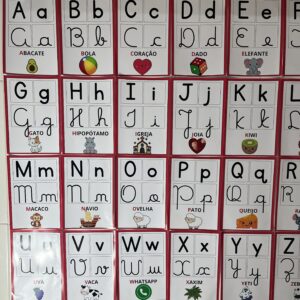 Profs, olha só esse alfabeto de parede, que lindo! ✨🔤