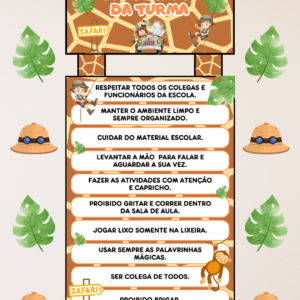 COMBINADOS DA TURMA - SAFARI 🥰✨