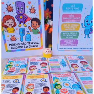 Cartões Cuidado piolho