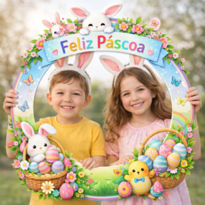 Moldura para Fotos no Bambolê – Páscoa