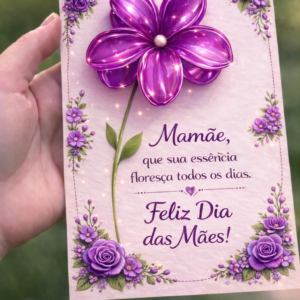 Cartão Dia da Mães – Presilha 🌸