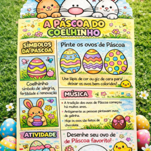 🐰🌸 LAPBOOK EDUCATIVO – A PÁSCOA DO COELHINHO 🌸🐰