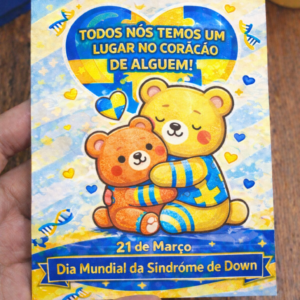 Cartão – Dia Internacional da Síndrome de Down 💛💙