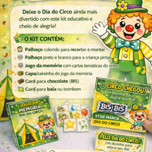 🎪🤡 KIT DIA DO CIRCO – ATIVIDADES INFANTIS 🤡🎪