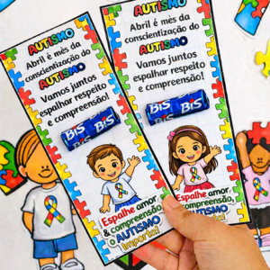 🧩💙 Cartão Conscientização do Autismo 💙🧩