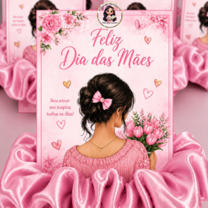 🩷CARTÃO DIA DAS MÃES ROSA 🩷